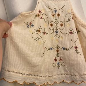 American Eagle size medium embroidered tank top